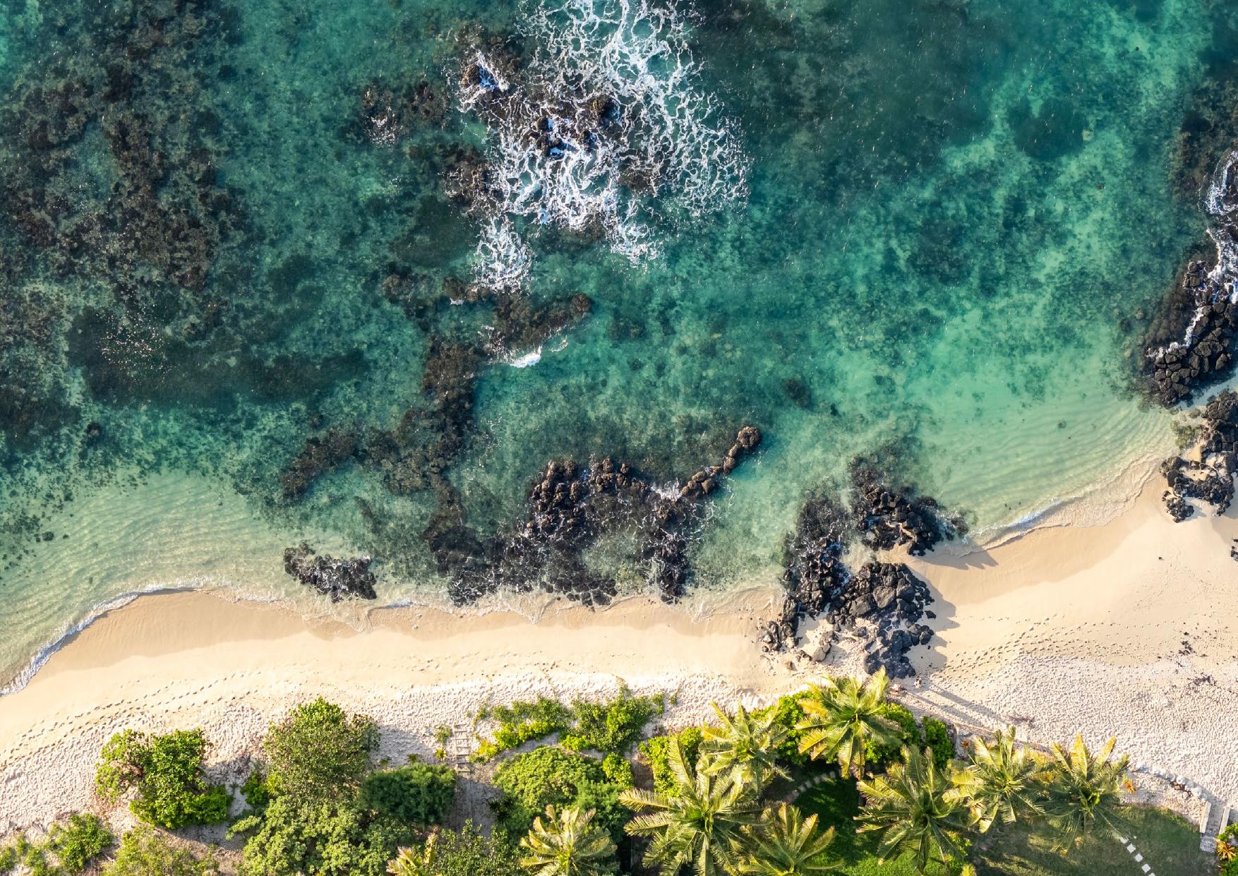 Pointe aux Canonniers coastline, Mauritius