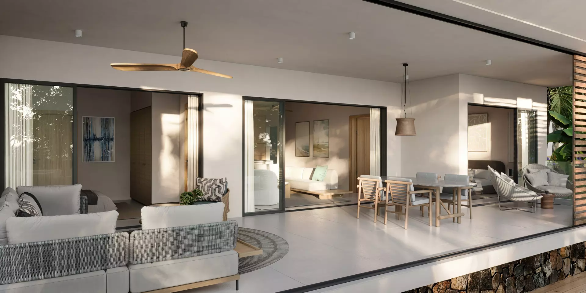 AIKO Residence pool and garden
